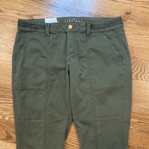 NWT Womens White House black market the straight crop pant olive green - Picture 6 of 14